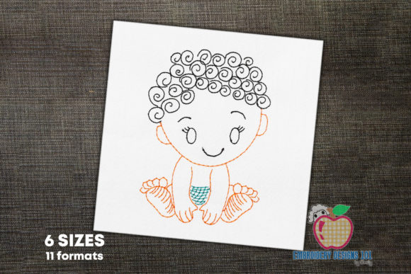 Cute Baby Sitting: Seasonal Embroidery Design Review