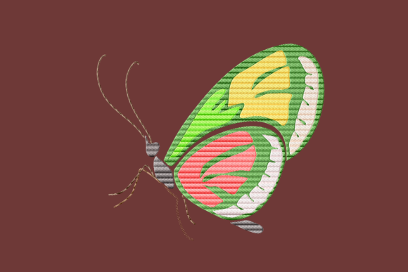 Green Strong Butterfly: A Designer's Review for Boutique Sweatshirt Embroidery