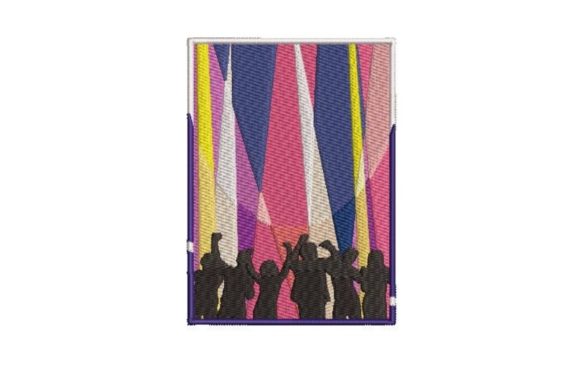 Nightclub Flyer Embroidery Design