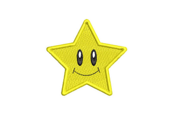 Yellow Star with Smiley Face: A Craft Fair Embroidery Review